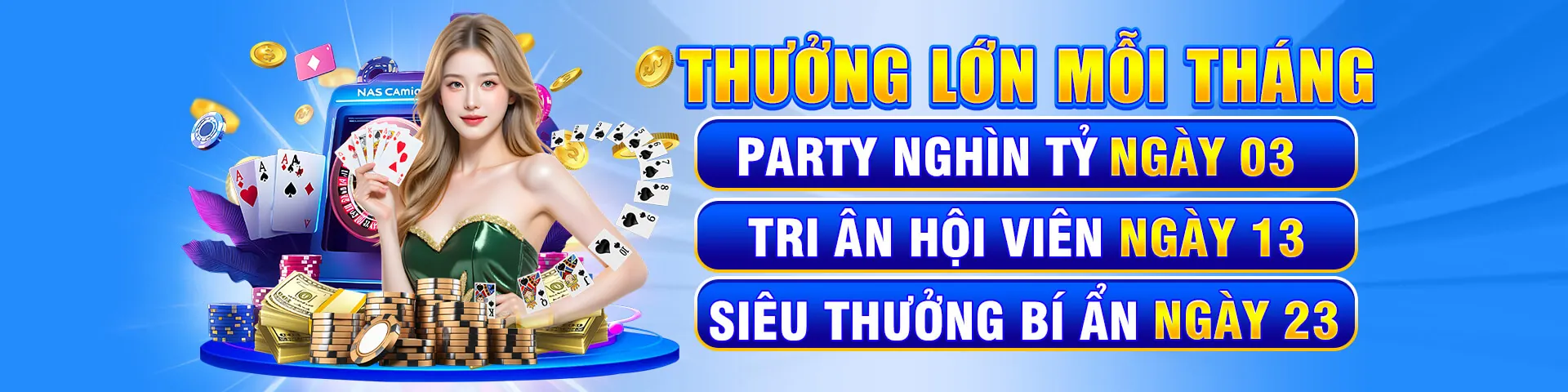 Hình ảnh chính Nổ Hũ HBet với các biểu tượng slot game và giải độc đắc